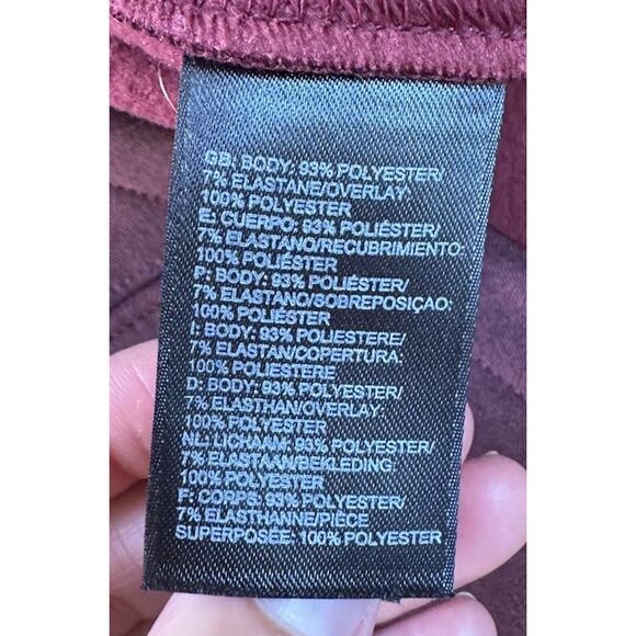 The North Face Hooded Jacket Polka Dot Size Medium Women’s Maroon Full Zip - Picture 4 of 8